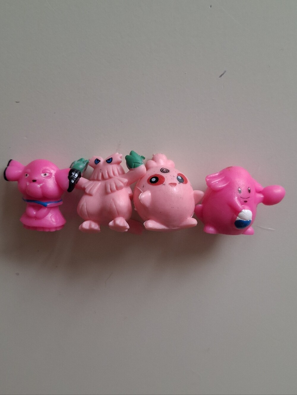 pokemon lot of 4 Pink plastic mini figurines 1 inch  #kawaii #collectible